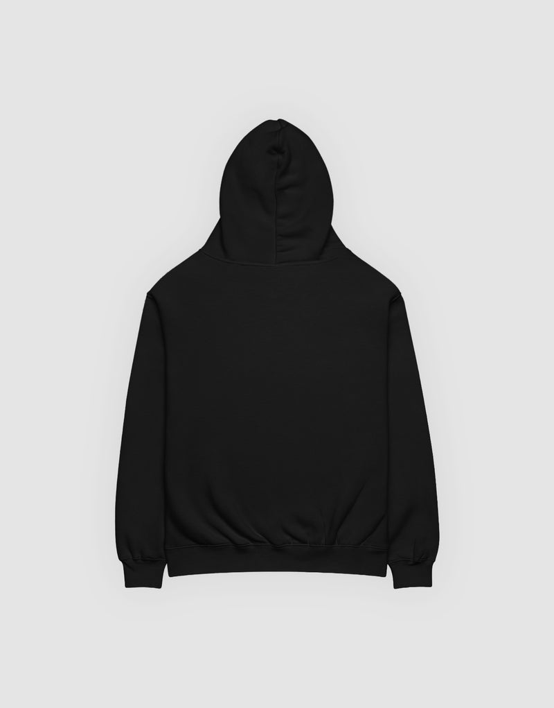 Unisex Hoodie Black - Back View