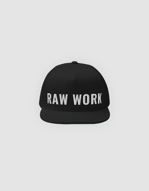 Unisex LTF Raw Work Logo Embroidery Snapback Black