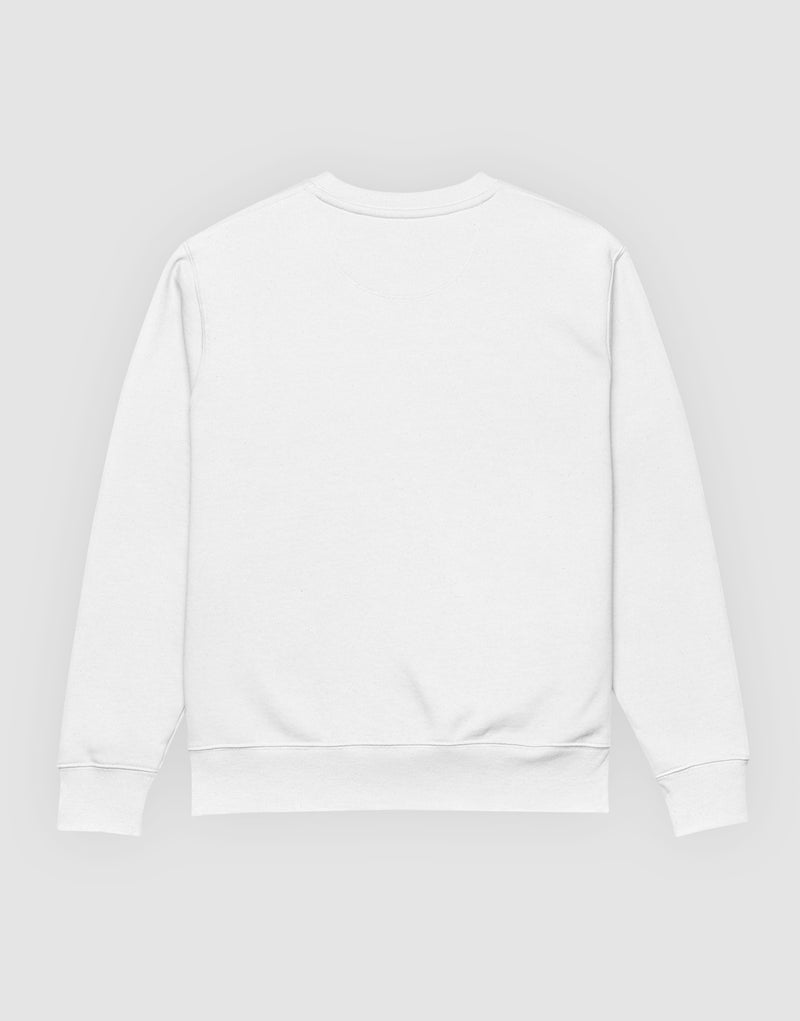 Unisex Longsleeve White - Back View