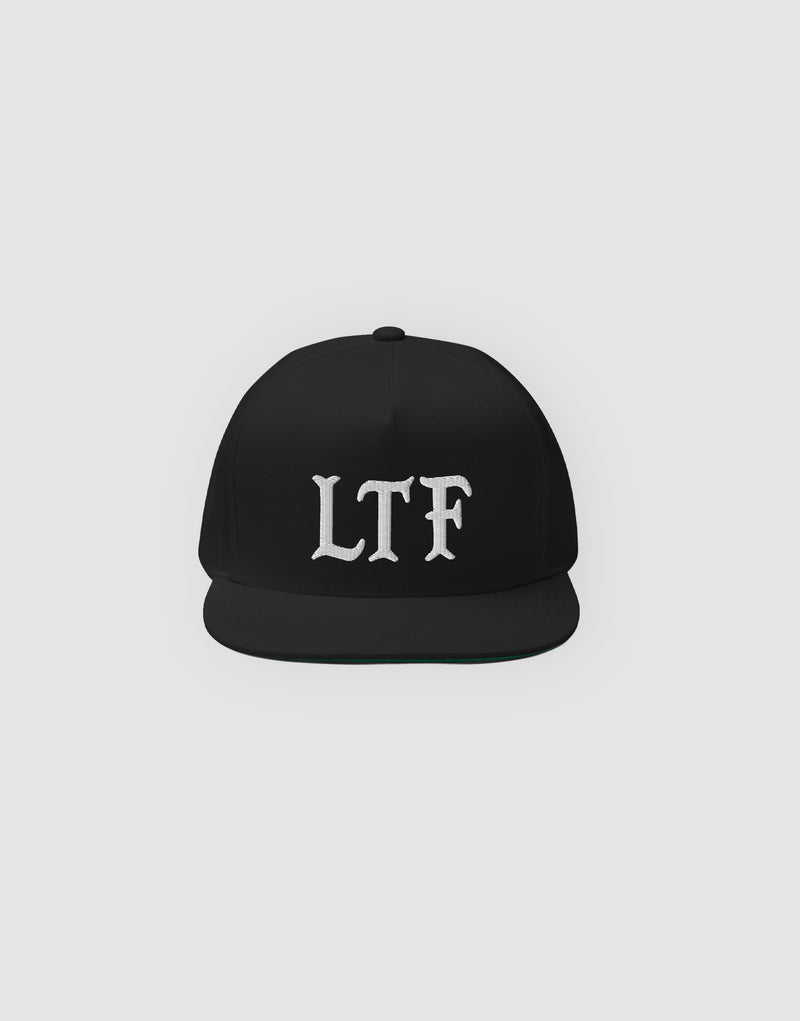 Unisex Louder than fears Logo Embroidery Snapback 2 Black
