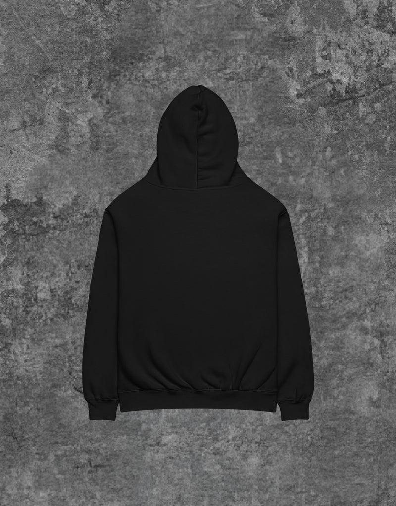 Unisex RWRK Logo Embroidery Hoodie Black - Back View