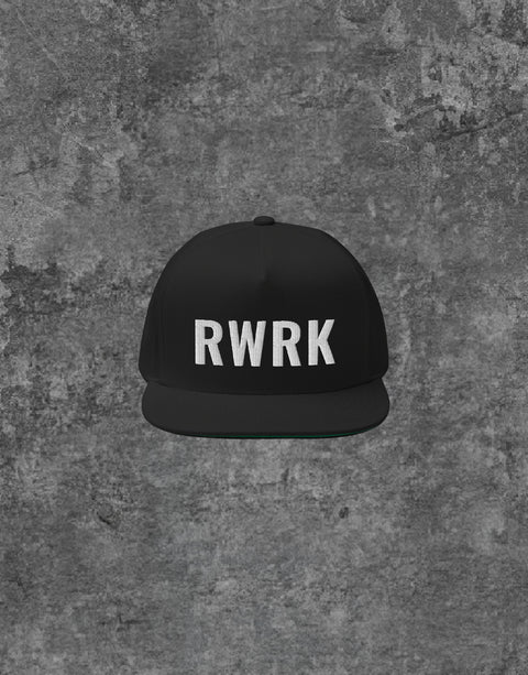 Unisex RWRK Logo Embroidery Snapback Black