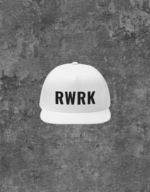 Unisex RWRK Logo Embroidery Snapback White