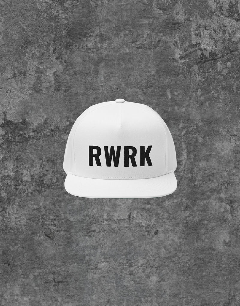 Unisex RWRK Logo Embroidery Snapback White