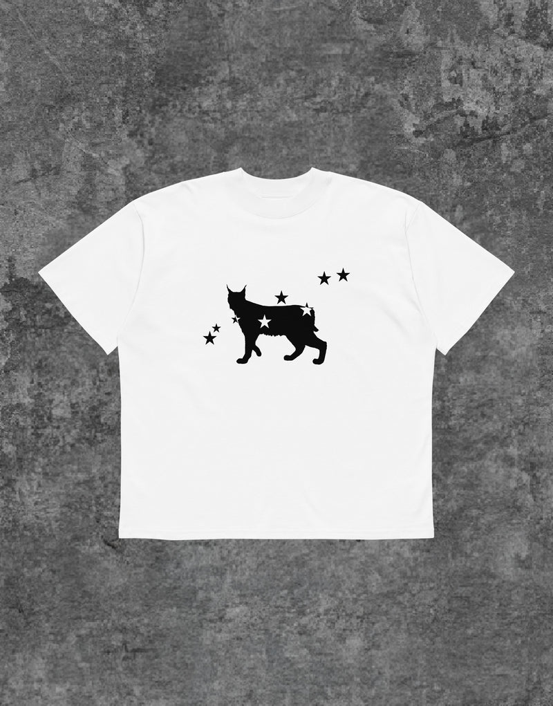 Unisex RWRK Tshirt Lynx White - Front View