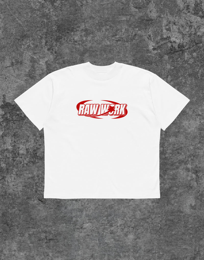 Unisex RWRK Tshirt Y2K 2 White - Front View