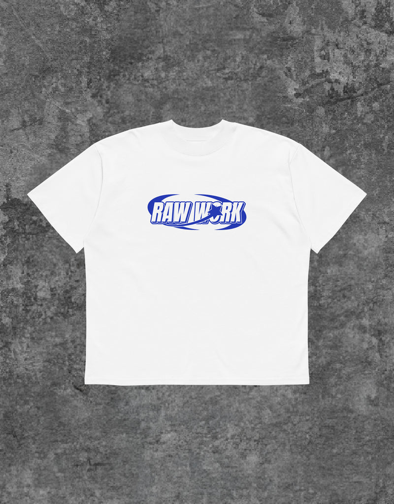 Unisex RWRK Tshirt Y2K White - Front View